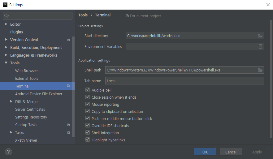 intellij-terminal-powershell