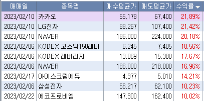 2월 주식 정산 일지 (ft. 챗GPT 관련주) 3 ywAAAAAAQABAAACAUwAOw==