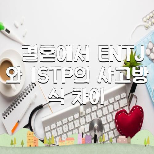 결혼에서 Entj와 Istp의 사고방식 차이