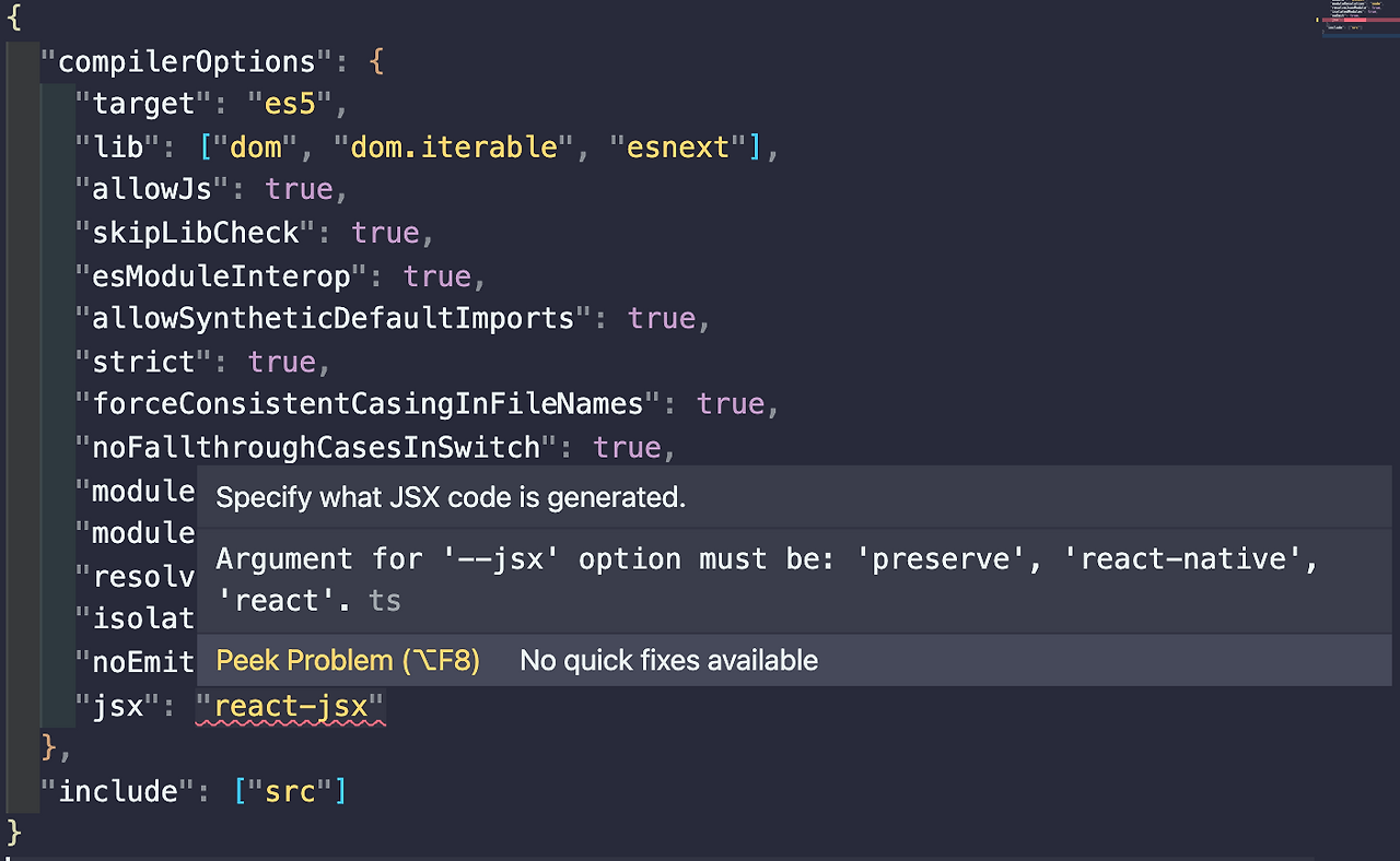  Cannot Use JSX Unless The jsx Flag Is Provided ts 17004 