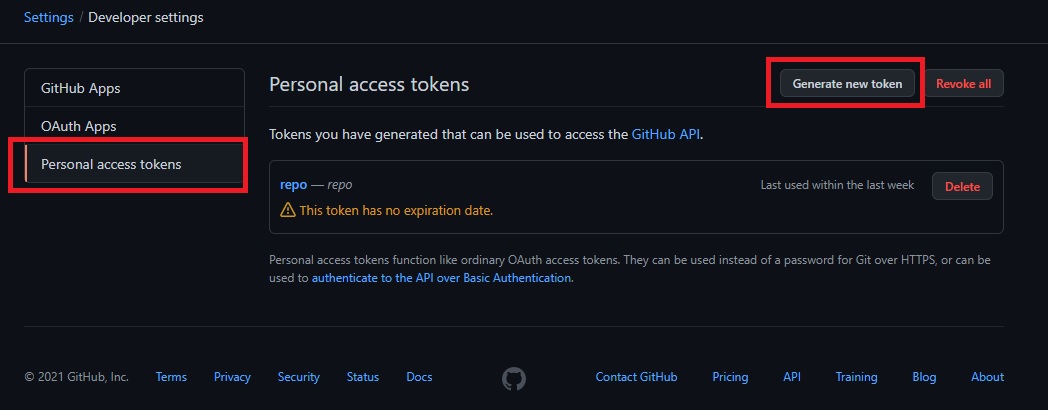 smartgit github personal access token
