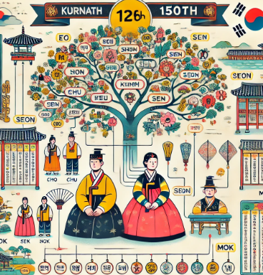 한국 성씨 순위 1위~200위(성씨 인구수) - 2025년