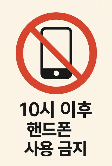 핸드폰금지