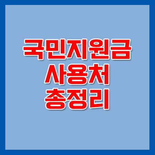 국민지원금 지급날짜와 국민지원금 사용처 총정리