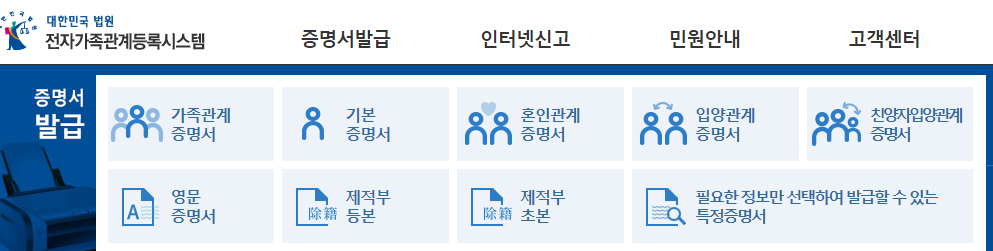 가족 관계 증명서 인터넷에서 발급 받기 (무료) 1 ywAAAAAAQABAAACAUwAOw==