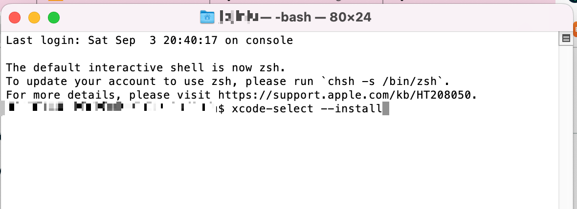 install xcode command line tools