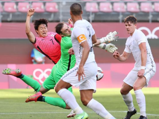 도쿄올림픽 축구 첫 경기 패배, 뉴질랜드 에 0대1(목)2021-07-22