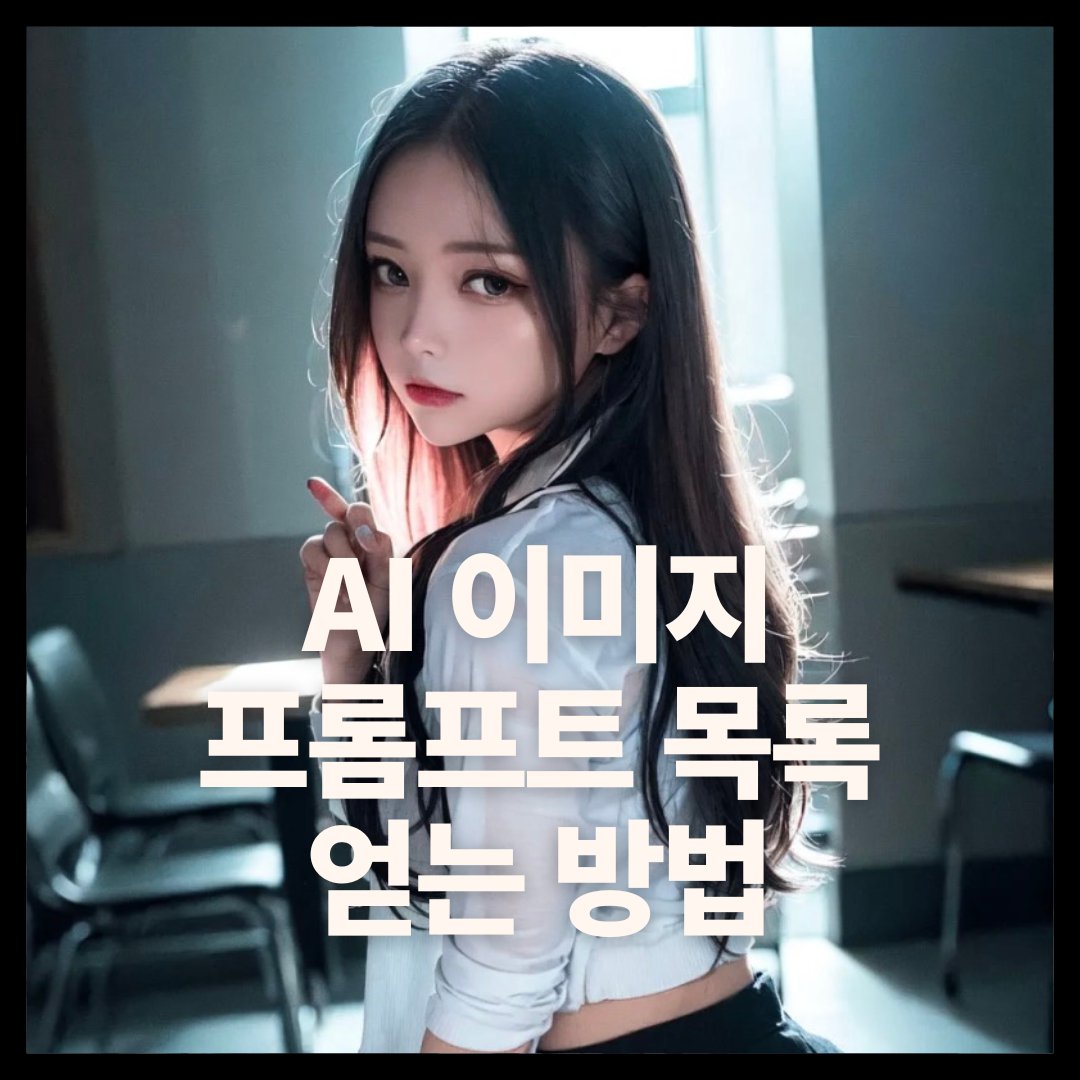 webui AI 이미지 프롬프트 목록 얻는 방법 1 프롬프트 추출하기