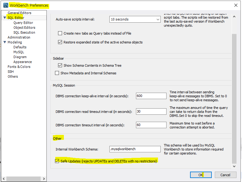 error code 1064 mysql workbench