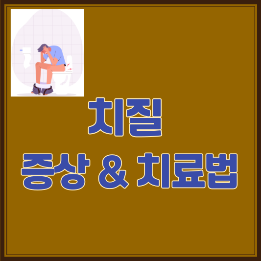 치질(치핵) 치열 치루 증상 치질약 연고