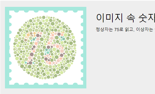 색맹 테스트 하기