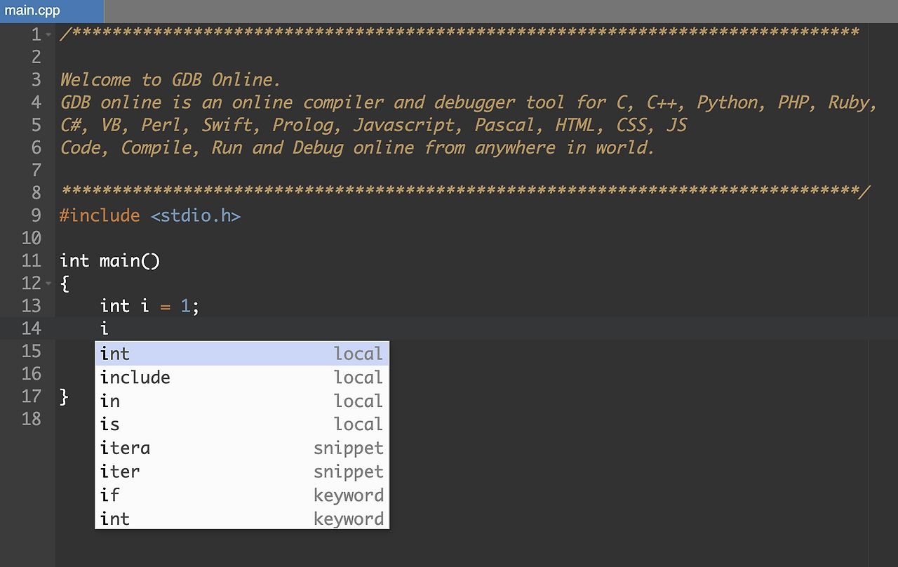 온라인 GDB 컴파일러 :: codeManager