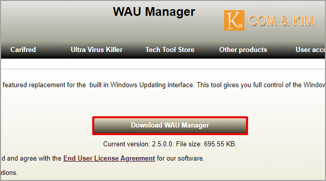 download WAU Manager (Windows Automatic Updates) 3.3.1