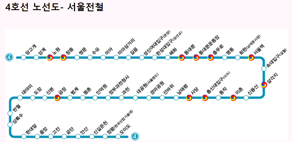 서울 지하철 4호선 급행 운행시간