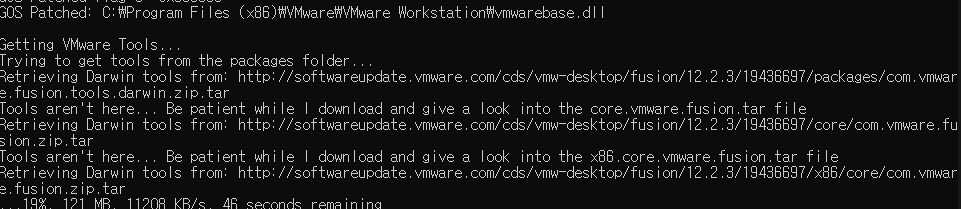 mac os x in vmware 11 on windows server 2k12