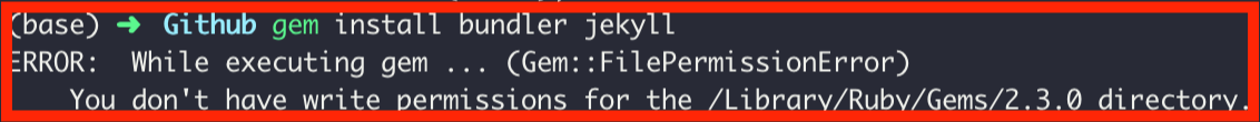 gem install jekyll bundler brew