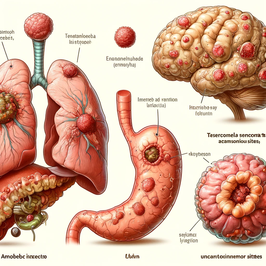 A06.8 기타 부위의 아메바성 감염(Amoebic infection of other sites)