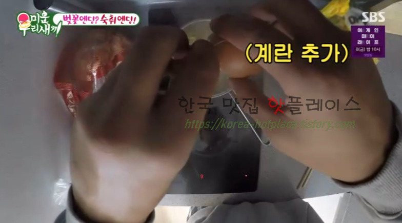 미운우리새끼 곽시양 해장라면 레시피 9 ywAAAAAAQABAAACAUwAOw==