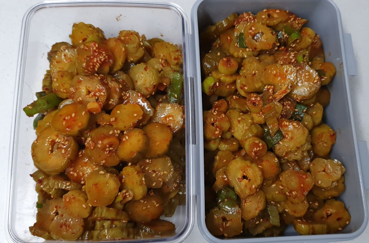 오이짠지무침, 짠맛 빼기
