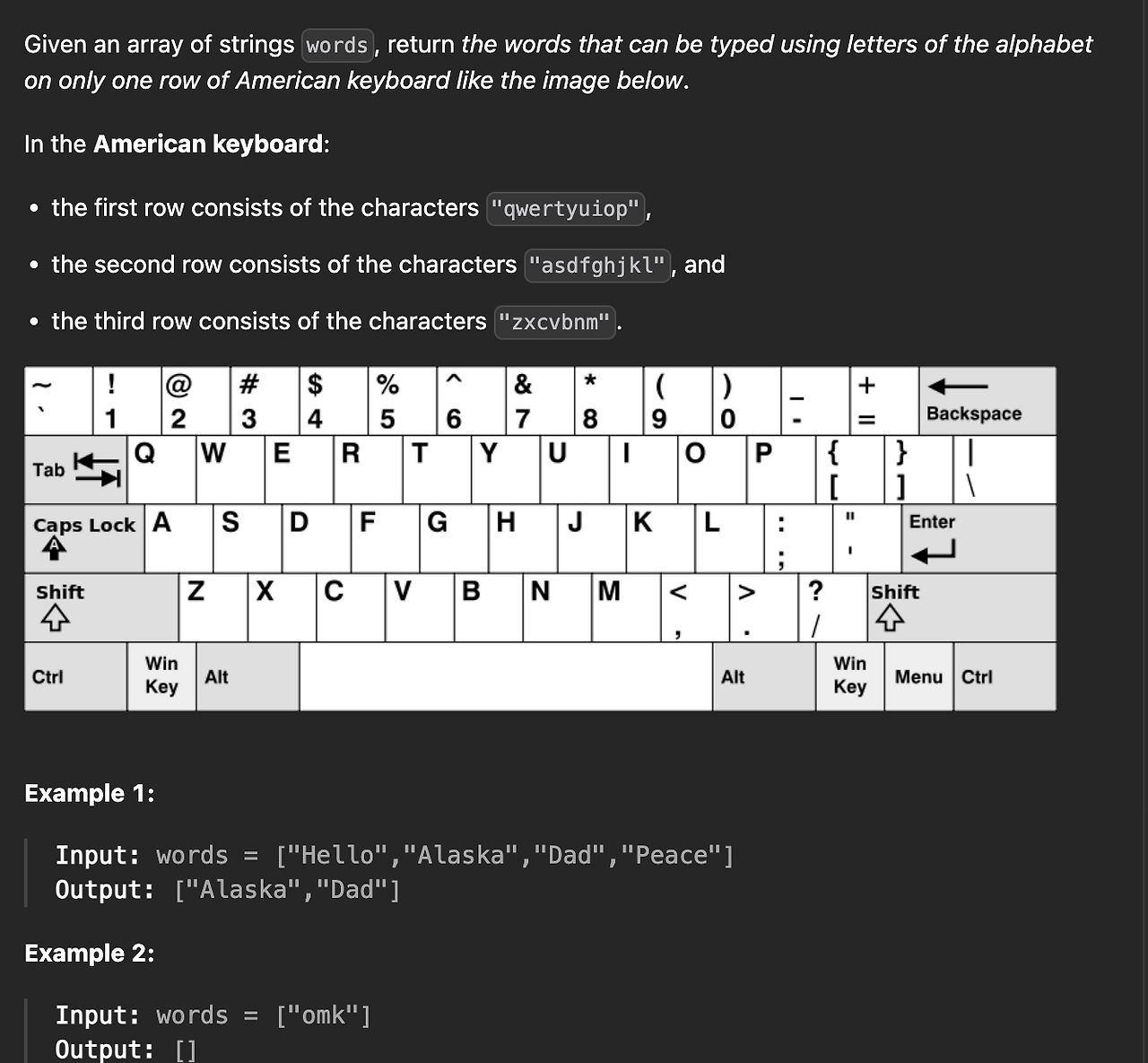 leetcode-500-keyboard-row
