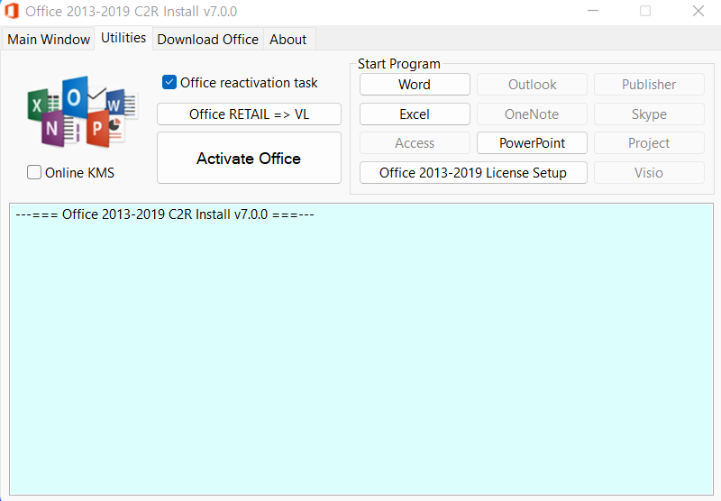 Oinstall exe office 2013 2019 c2r install v7 0 0