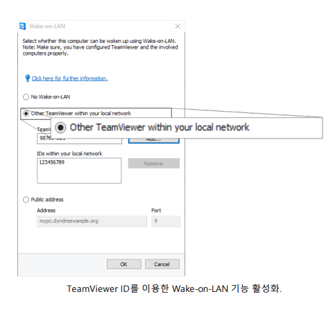 teamviewer wake on lan windows 7