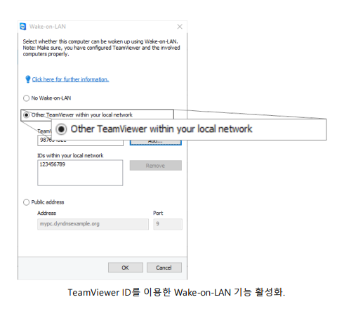 teamviewer wake on lan
