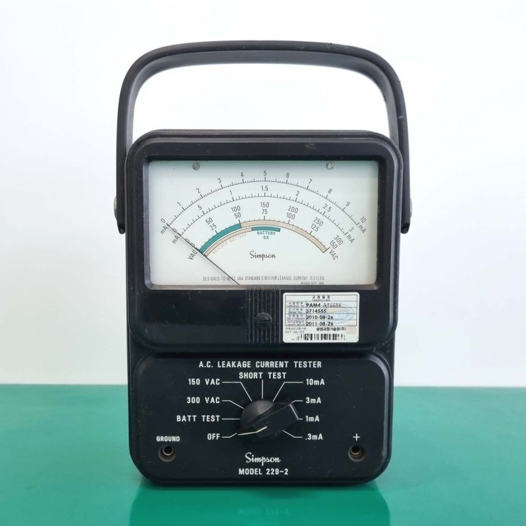 누설전류계 중고판매 Simpson 2292 / AC Leakage Current Tester
