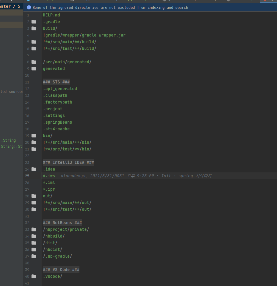 gitignore intellij