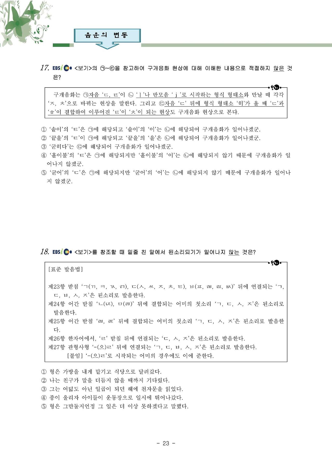 국어 문법 정리 : 음운의 변동(비음, 유음, 구개음, 비음화, 유음화, 개구음화, 경음화, 음절의 끝소리 규칙, 자음군 단순화 ...