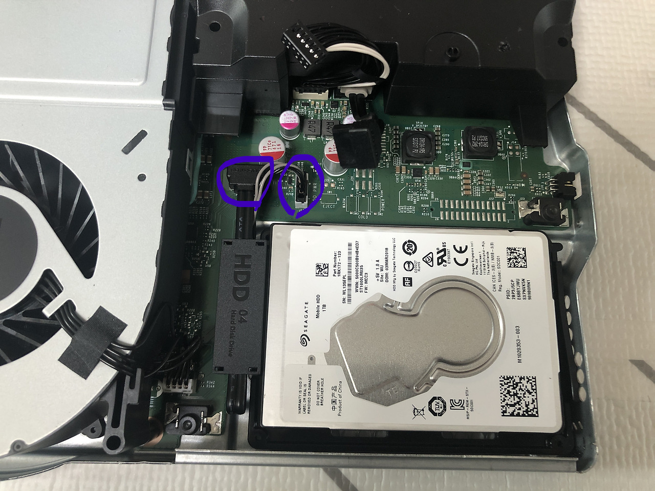 XBOX ONE X 하드디스크 SSD로 교체