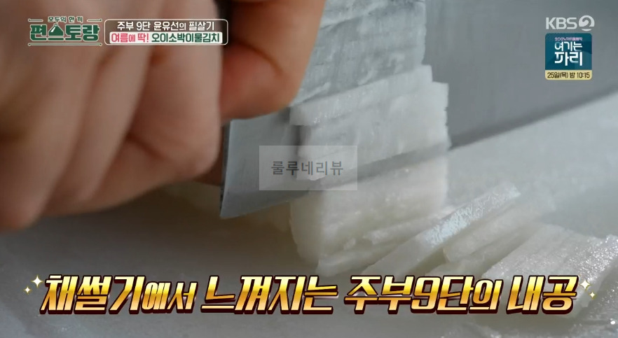 편스토랑 윤유선 오이소박이물김치 레시피 - 오이소박이 국수, 주부 9단 윤유선의 필살기 여름에 딱 14 ywAAAAAAQABAAACAUwAOw==