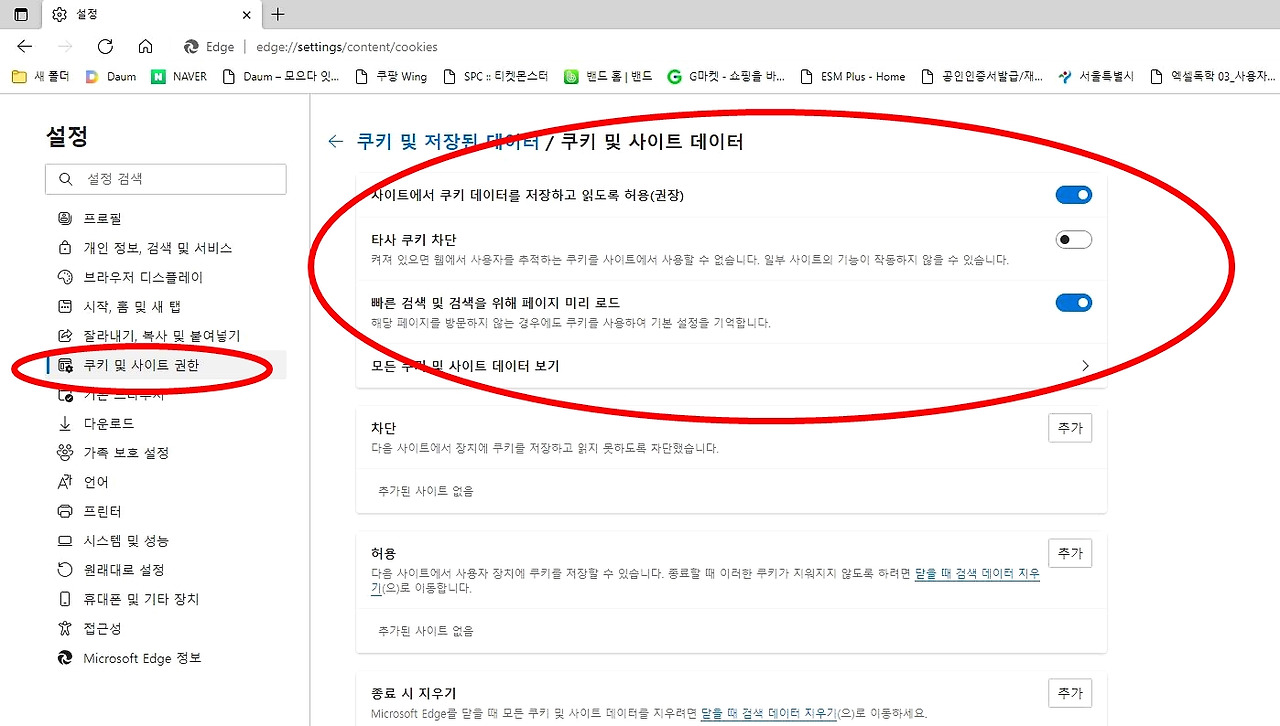 PC 쿠키란 무엇이며, 웹사이트(크롬,엣지)에서 쿠키 차단하는 방법 3 ywAAAAAAQABAAACAUwAOw==