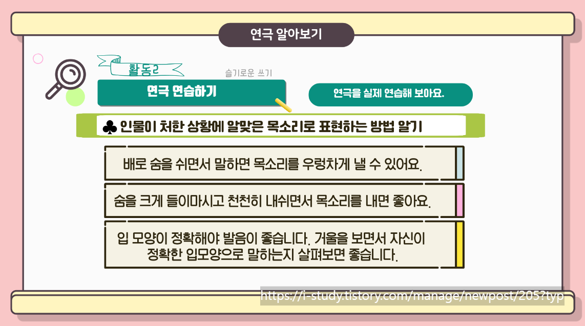 연극의 특성, 연극의 3요소, 연극 연습하기 지도 방법(초등교사&문학영재강사)