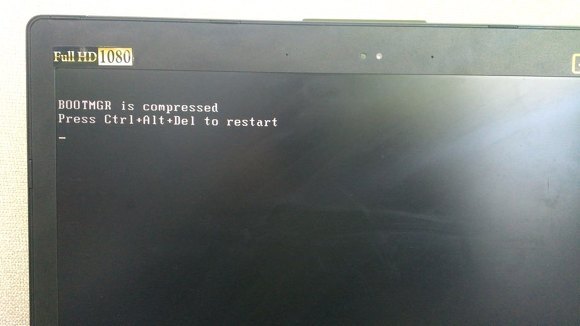 Bootmgr is compressed press ctrl alt del to restart что делать windows 7