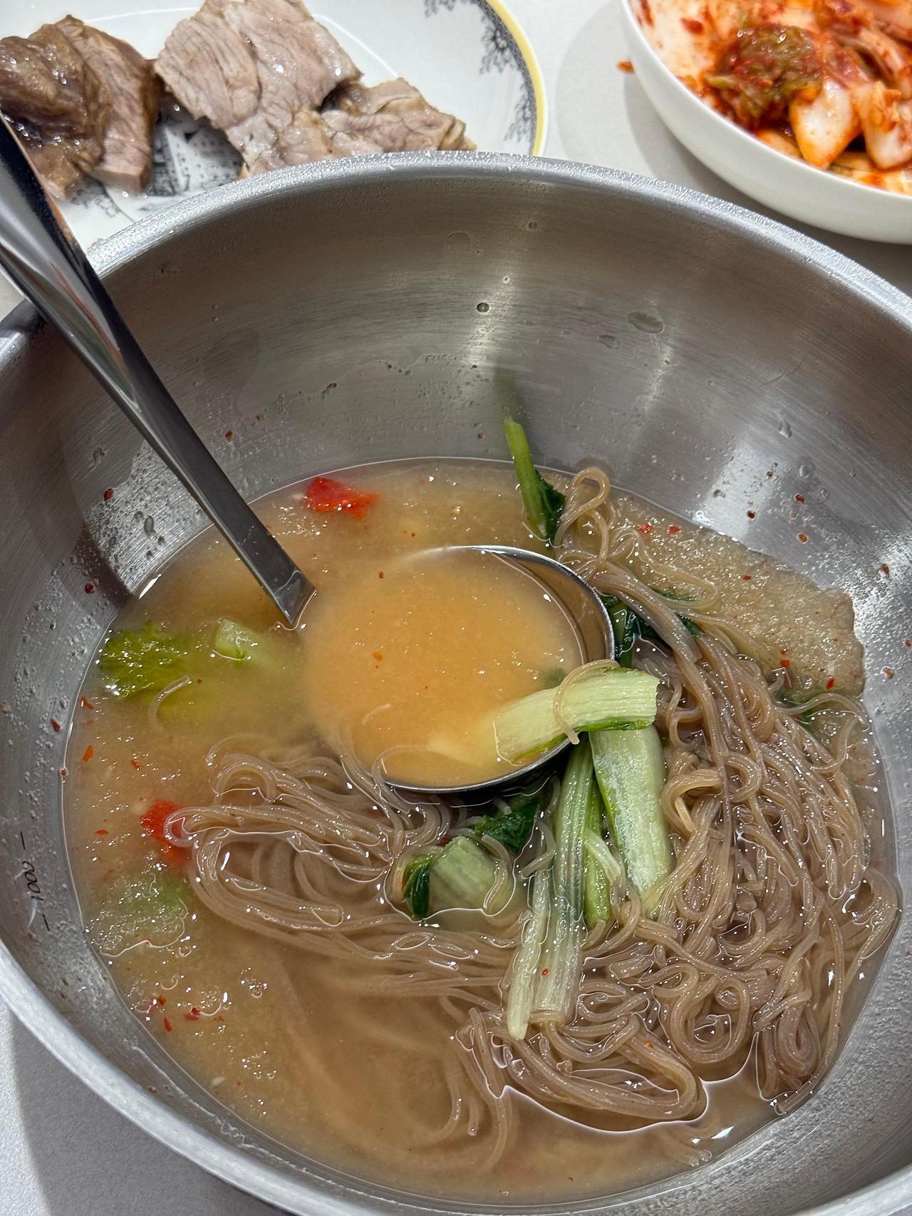 열무 냉면 한 그릇