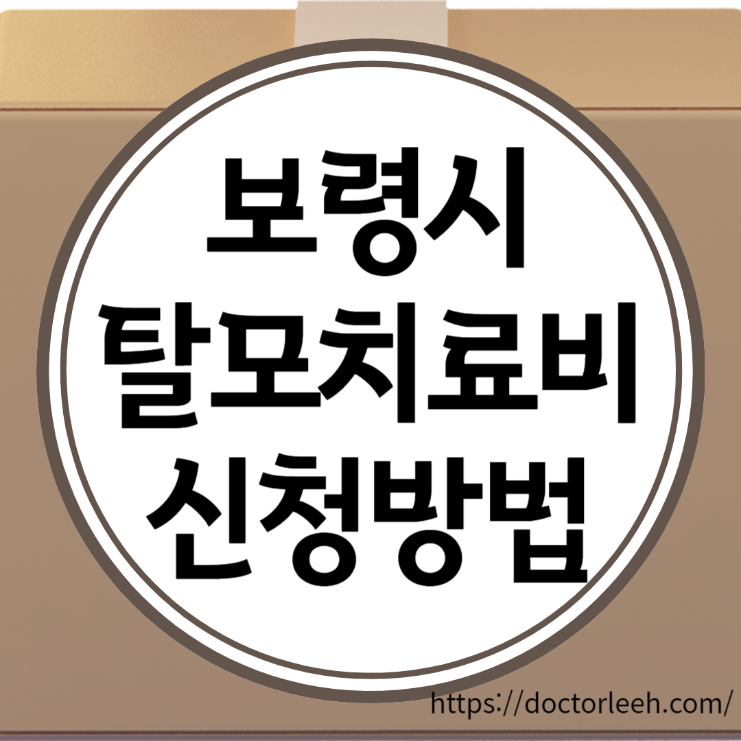 보령시 탈모 치료비 신청 대상, 지원금, 신청 방법(구비서류) 정리