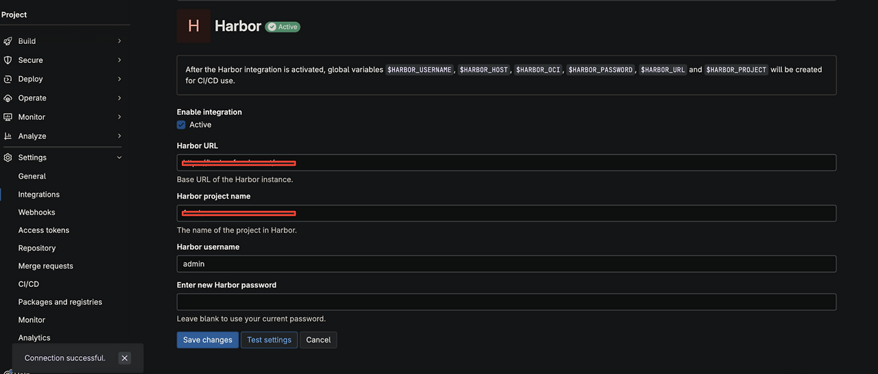 Gitlab ci harbor registry container image push jeongchul kim