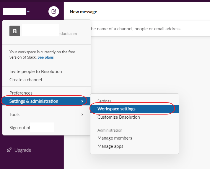 add slack workspaces