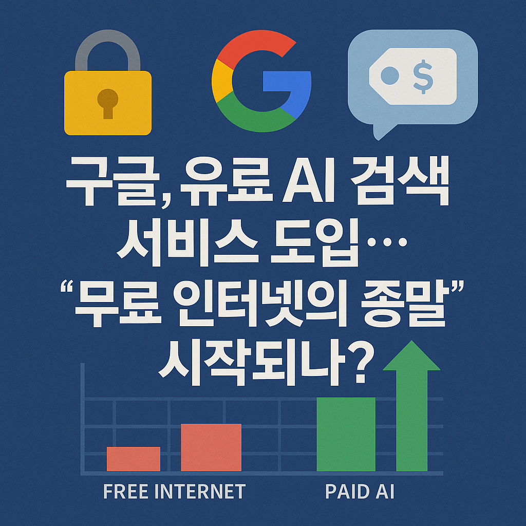 구글, 유료 AI 검색 서비스 도입... "무료 인터넷의 종말…