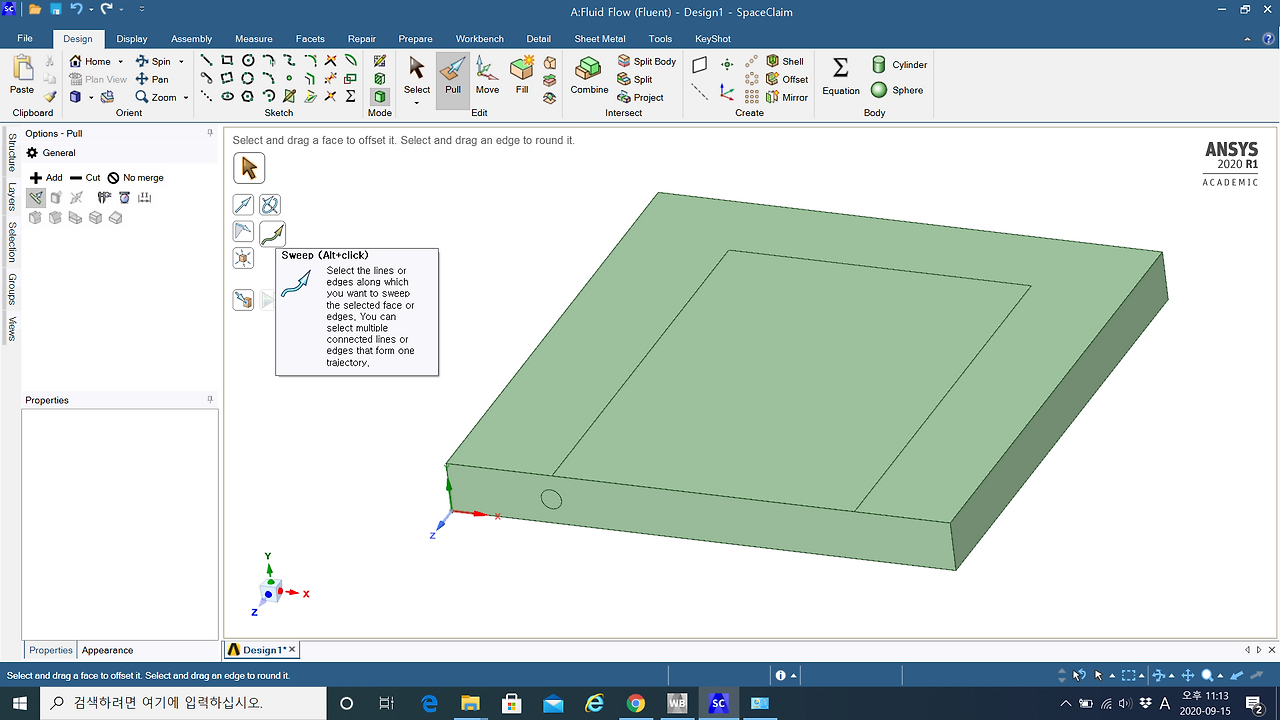 ansys spaceclaim how to dimension