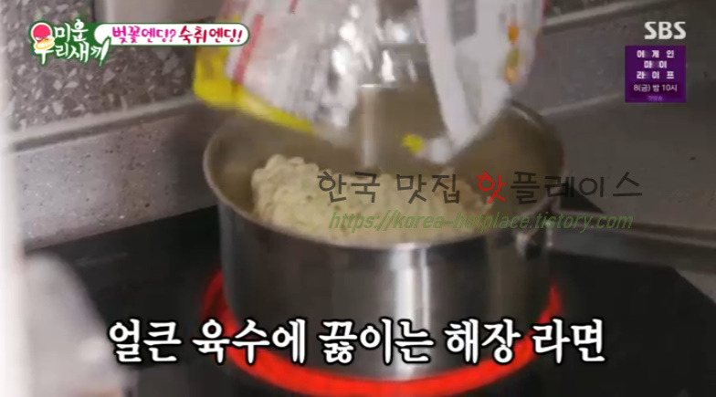 미운우리새끼 곽시양 해장라면 레시피 7 ywAAAAAAQABAAACAUwAOw==