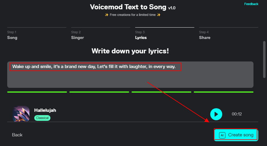내가 만든 가사를 가지고 AI 뮤지션으로 음악 만들기 | VoiceMod 5 ywAAAAAAQABAAACAUwAOw==