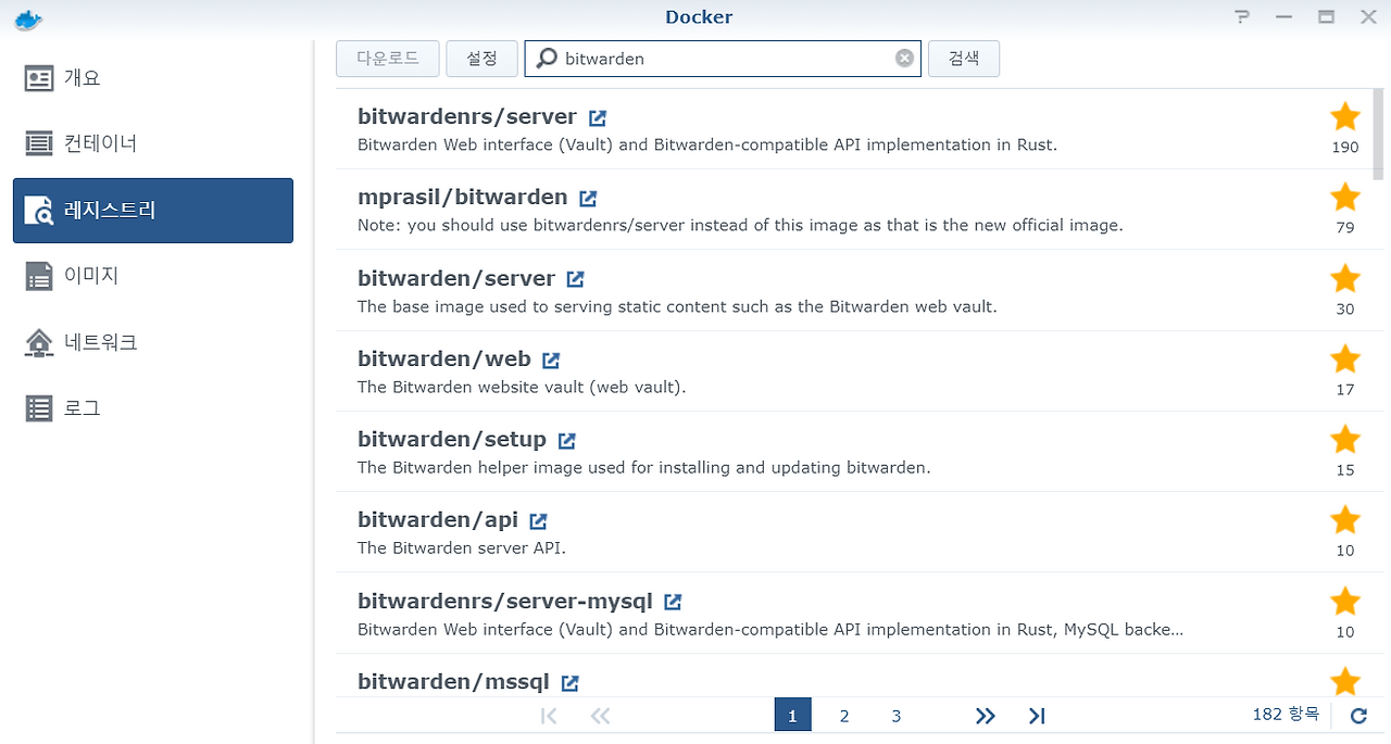 bitwarden docker image