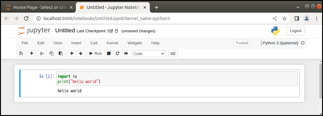 ubuntu-jupyter-notebook