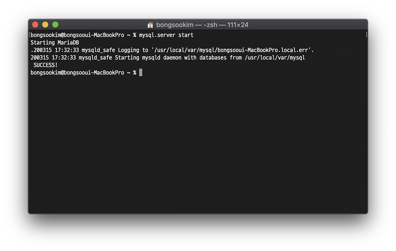 Mac mariadb 