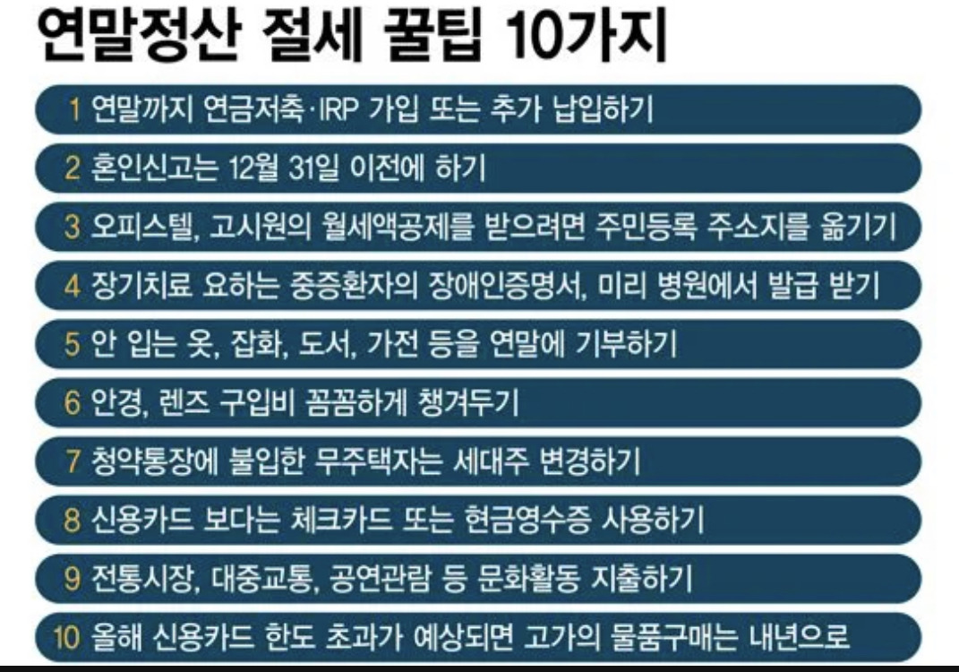 올해 연말정산 꿀팁 방출! 3 ywAAAAAAQABAAACAUwAOw==