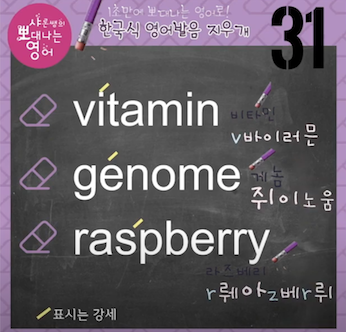 비타민 게놈 라즈베리 미국영어발음은? 발음지우개31강 1 ywAAAAAAQABAAACAUwAOw==