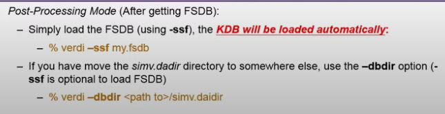 Verdi 옵션 - kdb,fsdb 물고 실행