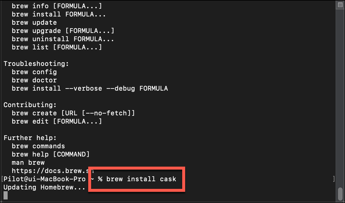 install npm mac brew